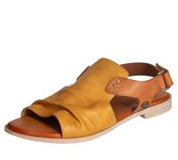 MUSTANG Damen Sandale Hochfront Nieten Faltendetail Slouchy Optik 1388-808, Größe:39 EU, Farbe:Gelb