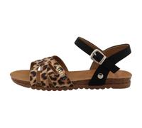 Riemchensandale MUSTANG SHOES "Mustang Shoes Sandalen Lederimitat", Damen, Gr. 39, leopard, Lederimitat, Schuhe Riemchensandale (52521957-39) leopard