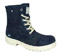MUSTANG Damen Schnürstiefelette Combat Boots 1207-506, Größe:39 EU, Farbe:Blau