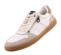 Sneaker MUSTANG SHOES "Mustang Shoes Sneaker Lederimitat", Damen, Gr. 39, grau (ice), Lederimitat, Schuhe Sneaker (83855635-39) ice