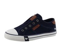 MUSTANG Damen Sneaker Baumwolle sportlich Slipper 26M0242004, Größe:39 EU, Farbe:Blau