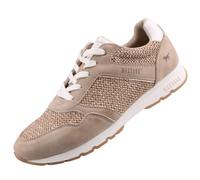 Mustang Sportliche Schnürschuhe für Damen, beige, Gr. 38 EU