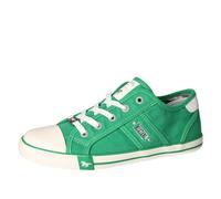MUSTANG Damen Sneaker Freizeit Halbschuhe Schnürschuhe 1099-310, Größe:37 EU, Farbe:Grün
