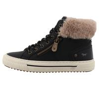 MUSTANG Damen Sneaker Kalua | Erwachsene Sneaker Mid-Top | 15M0112003 | Weite G | Reißverschluss | Synthetik | Black (00001) | 37 EU