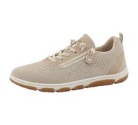 Sneaker MUSTANG SHOES "Mustang Shoes Sneaker Lederimitat/Textil", Damen, Gr. 37, sand, Lederimitat, Textil, Schuhe Sneaker (22772833-37) sand