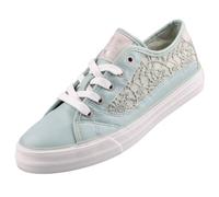 Sneaker MUSTANG SHOES Gr. 41, grün (mintgrün) Damen Schuhe Sneaker mit Spitze (47724931-41)