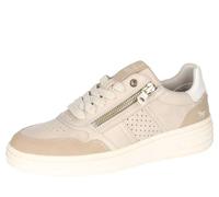 MUSTANG Damen Sneaker mit Reißverschluss und Schnürsenkel pflegeleicht 1510-303, Größe:38 EU, Farbe:Beige
