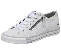 MUSTANG Damen Sneaker Schnürer sportlich Reißverschluss 1146-316, Größe:38 EU, Farbe:Weiß