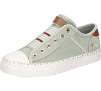 MUSTANG Damen Sneaker Slipper dezente Farben mit Gummisohle 1376-402, Größe:37 EU, Farbe:Grün