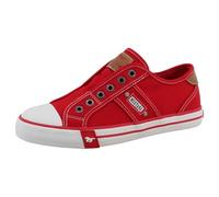 MUSTANG Damen Sneaker Ziernähte Slipper Gummizug 26M0242008, Größe:41 EU, Farbe:Rot