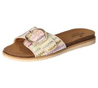 Mustang Damen Pantolette mit verstellbarer Schnalle weiss/multi 38