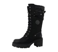 Winterstiefel MUSTANG SHOES "Madlin", Damen, Gr. 40, Varioschaft, schwarz, Lederimitat, Textil, Schuhe, Snowboots, Winterstiefel mit Textilkragen (70916203-40) schwarz
