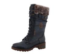 MUSTANG Damen Stiefel mit Reißverschluss und Plüsch 15M0082003, Größe:42 EU, Farbe:Blau