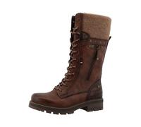 Winterstiefel MUSTANG SHOES "Darleen", Damen, Gr. 38, Normalschaft, braun, Lederimitat, Textil, used, Schuhe, Schnürstiefel mit Reißverschluss (85104062-38) braun