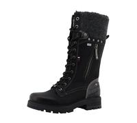 MUSTANG Stiefel Darleen – Winterstiefel Schnürstiefel Normalschaft mit Reißverschluss Schwarz Gr. 40