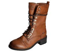 Mustang Schnürstiefeletten für Damen, braun, Größe 38 EU