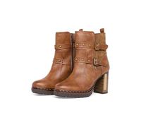 Mustang Damen Moderne Stiefelette mit Blockabsatz kastanie 37