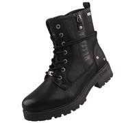 Schnürstiefelette MUSTANG SHOES "Mustang Shoes Stiefelette Lederimitat", Damen, Gr. 36, schwarz, Lederimitat, Schuhe Schnürstiefelette (16131415-36) schwarz