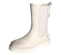 MUSTANG Damen Stiefelette Boot Stretch Ziernaht Plateau 1398-511, Größe:41 EU, Farbe:Weiß