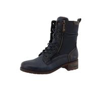 MUSTANG Damen Stiefelette mit Hahnentritt-Muster 15M0062001, Größe:39 EU, Farbe:Blau