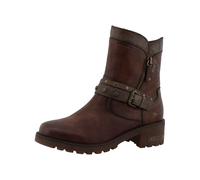 MUSTANG Damen Stiefelette mit Zierschnallen und Nieten, Größe:40 EU, Farbe:Braun