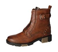 MUSTANG Damen Stiefelette Nieten Schnürboot Riemen mit Schnalle 1443-505, Größe:40 EU, Farbe:Braun