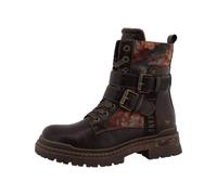 MUSTANG Damen Stiefelette Schnürboots mit Schnallen & Profilsohle