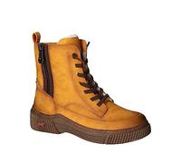 MUSTANG Damen Stiefelette Schnürboots Zierreißverschluss warm gefüttert 1436-604, Größe:37 EU, Farbe:Gelb