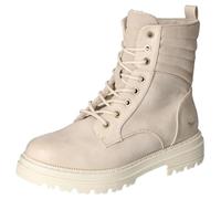 MUSTANG Damen Stiefelette Schnürung Warmfutter 1398-604, Größe:38 EU, Farbe:Beige