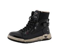 Winterboots MUSTANG SHOES "Ihana", Damen, Gr. 39, schwarz, Lederimitat, Textil, Schuhe Winterboots, High Top Sneaker, Winterboots mit Warmfutter und TEX, Topseller (36180729-39) schwarz