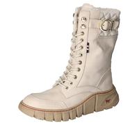MUSTANG Damen 1499-605 Schnuer-Stiefel, Ivory, 39 EU