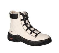 MUSTANG Damen Stiefelette Trendige Schnürboots warm gefüttert 1436-605, Größe:40 EU, Farbe:Weiß