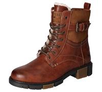 MUSTANG Damen Stiefelette warm gefütterter Schnürboot mit Schnalle 1443-601, Größe:38 EU, Farbe:Braun