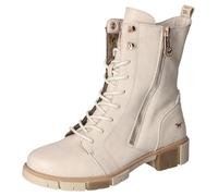 MUSTANG Damen Stiefelette Zierreißverschluss Trendiger Schnürboot 1443-504, Größe:39 EU, Farbe:Beige