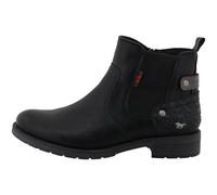 MUSTANG Damen Stiefeletten Elfi | Erwachsene ChelseaBoots | 15M0052002 | Weite G | Reißverschluss | Synthetik | Black (00001) | 38 EU