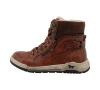 Winterboots MUSTANG SHOES "Ihana", Damen, Gr. 39, braun (cognac), Lederimitat, Textil, Schuhe, High Top Sneaker, Winterboots mit Warmfutter und TEX (36285639-39) cognac