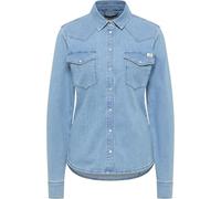 Mustang Damen Style Cody Denim Bluse, Mittelblau 400, 42 Mehr