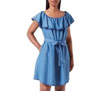 MUSTANG Damen Style Pippa Tencel Lässiges Kleid, Mittelblau 500, 36