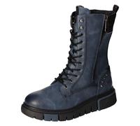 Mustang Damenschuhe Schnürstiefel dunkelblau dunkelblau - Gr. - 38