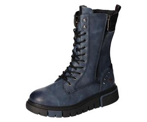 Mustang Damenschuhe Schnürstiefel dunkelblau dunkelblau - Gr. - 38