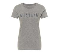 MUSTANG Damer Alina C Logo T-Shirt T-Shirt, ljusgrå Melange 4141, XS