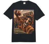 Mustang Empfänger Selfie Vintage Schule College Spiel Maskottchen Comfort Colors Adult Heavyweight T-Shirt