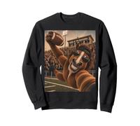 Mustang Empfänger Selfie Vintage Schule College Spiel Maskottchen Sweatshirt