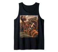 Mustang Empfänger Selfie Vintage Schule College Spiel Maskottchen Tank Top