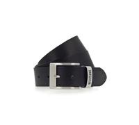 Ledergürtel MUSTANG, Damen, Gr. 115, schwarz, Rindsleder, unifarben, casual,klassisch, Gürtel, Feine Haarnarbung, Vintagecharakter, 4 cm (85177522-115) schwarz