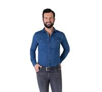 Mustang Gürtel aus Leder in schwarz mit Vintagecharakter 115