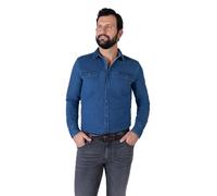 Mustang Gürtel aus Leder mit eckiger Schließe in Dunkelbraun 105