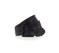 Mustang Gürtel aus Leder mit eckiger Schließe in Schwarz 105