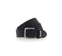 Ledergürtel MUSTANG, Damen, Gr. 95, schwarz, Rindsleder, unifarben, casual,klassisch, Gürtel, Mit Metall-Logo auf der Schlaufe, 3,5 cm (59218819-95) schwarz