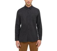 Langarmhemd MUSTANG "Herren Style Eastbridge", Herren, Gr. L, US-Größen, schwarz 4188, Web, 100% Baumwolle, unifarben, regular fit, Hemden (31353438-L) schwarz 4188